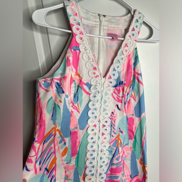 Lilly Pulitzer Lynn Out To Sea
Sailboat Print Lace Front Shift Dress Sz 4 - Picture 7 of 14